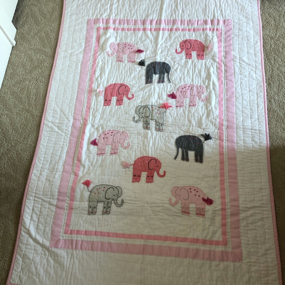 Pottery Barn Harper Elephant Quilt